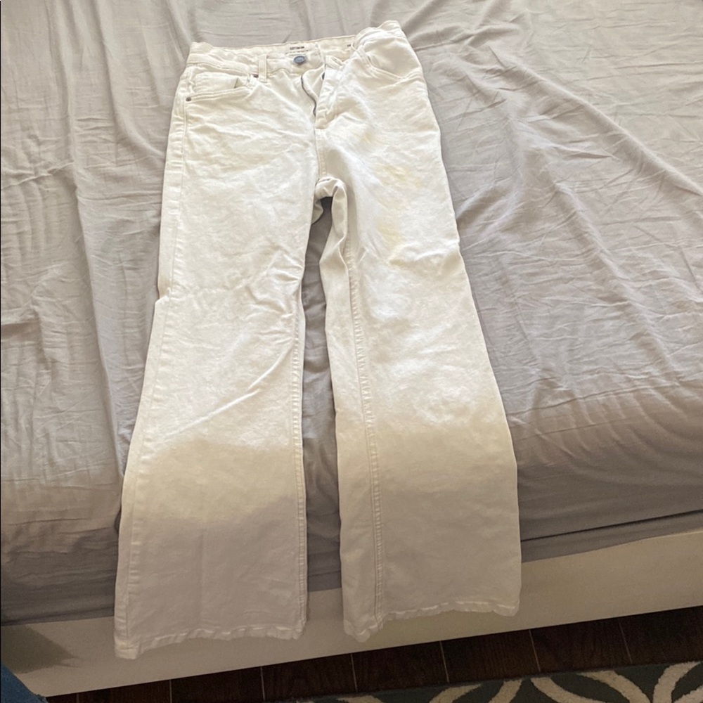 Cotton on white flared jeans